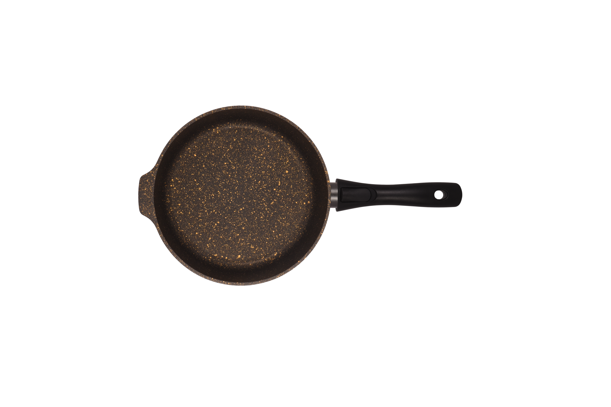 сгчз242а Сковорода глубокая 24 см со съёмной ручкой, со стеклянной крышкой АП линия Грация (черный_золото) 2 пнг 